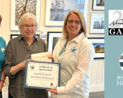 Certificate of Appreciation presented to the Adirondack Artist Guild