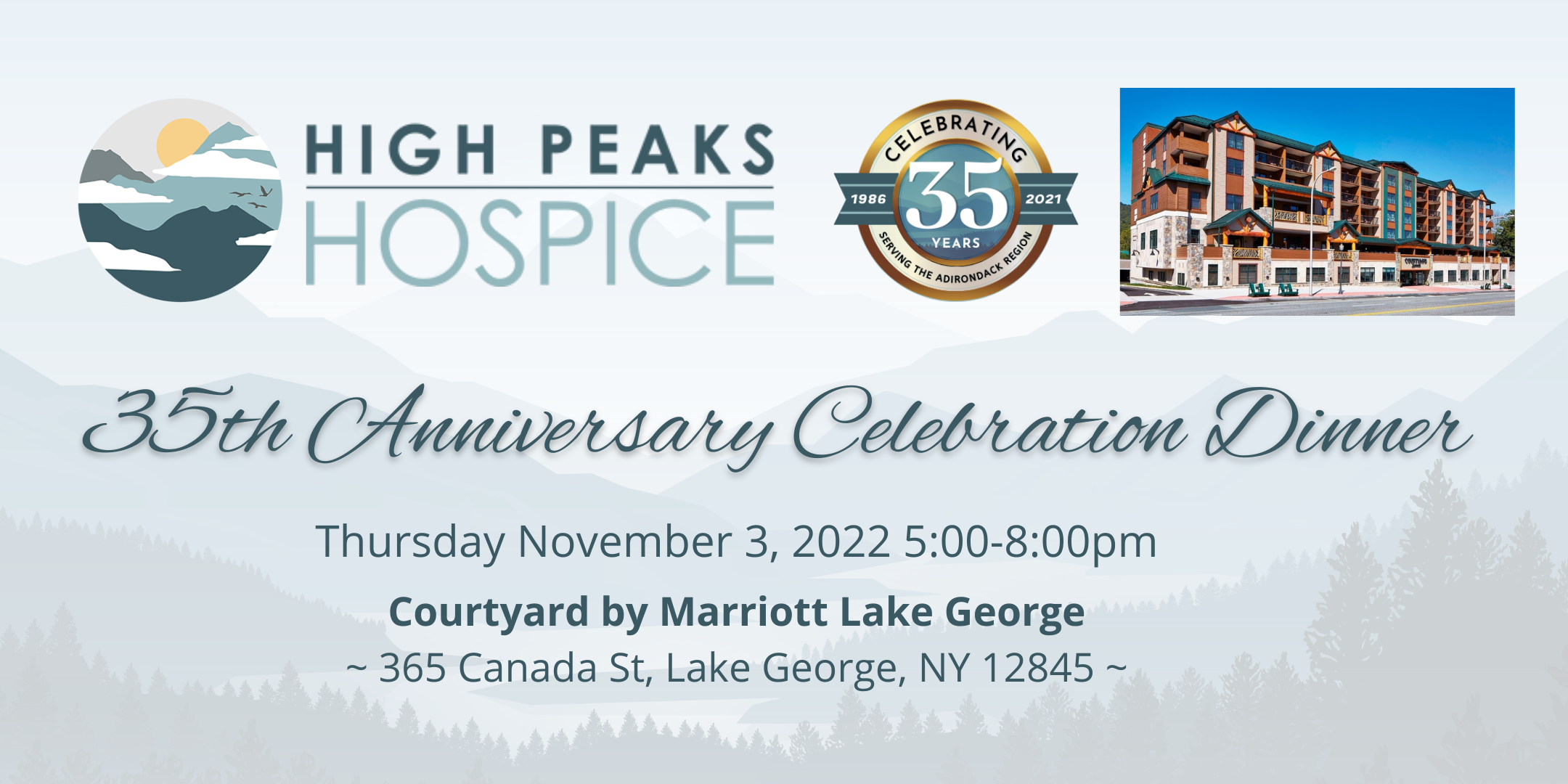 35th Anniversary Dinner - Courtyard By Marriott Lake George