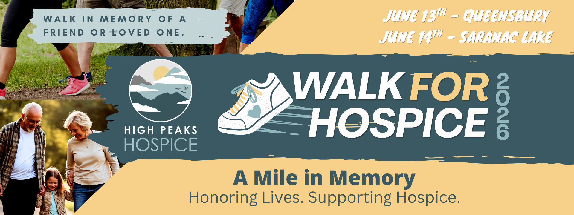 Walk 4 Hospice 2026 website header